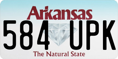 AR license plate 584UPK