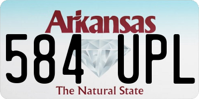 AR license plate 584UPL