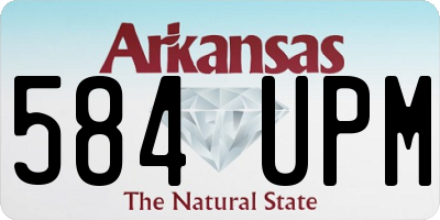 AR license plate 584UPM