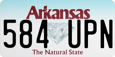 AR license plate 584UPN