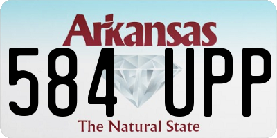 AR license plate 584UPP