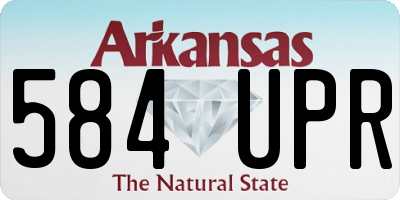 AR license plate 584UPR