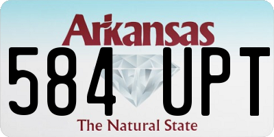 AR license plate 584UPT
