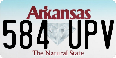 AR license plate 584UPV