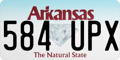 AR license plate 584UPX