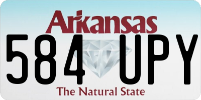 AR license plate 584UPY