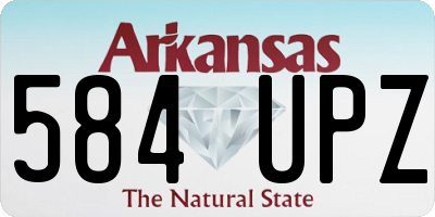 AR license plate 584UPZ