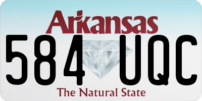 AR license plate 584UQC