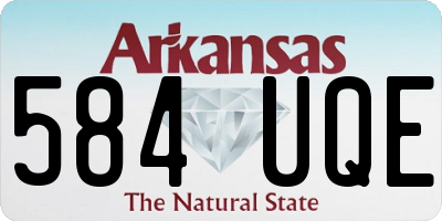 AR license plate 584UQE