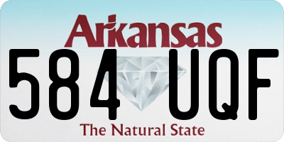 AR license plate 584UQF
