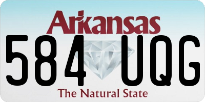 AR license plate 584UQG