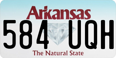 AR license plate 584UQH