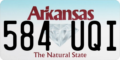AR license plate 584UQI