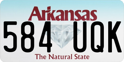 AR license plate 584UQK