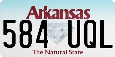 AR license plate 584UQL