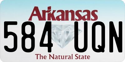 AR license plate 584UQN
