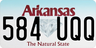 AR license plate 584UQQ
