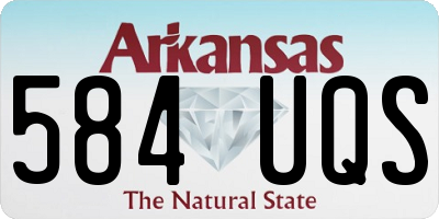 AR license plate 584UQS
