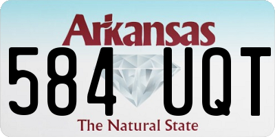 AR license plate 584UQT