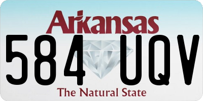 AR license plate 584UQV