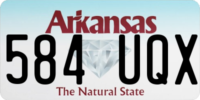 AR license plate 584UQX