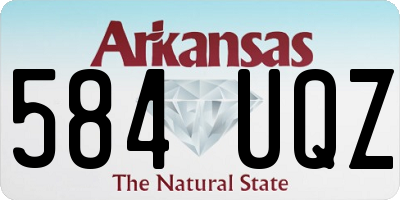 AR license plate 584UQZ
