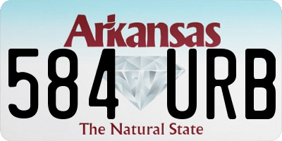 AR license plate 584URB