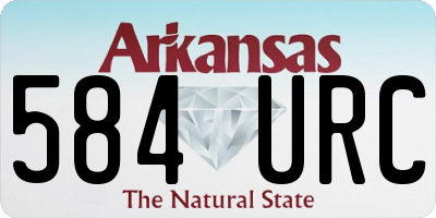 AR license plate 584URC