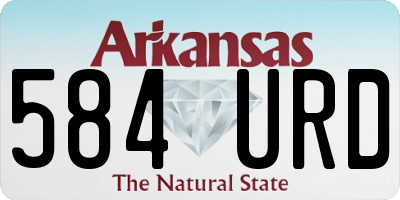AR license plate 584URD