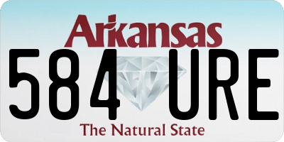 AR license plate 584URE
