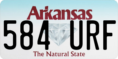 AR license plate 584URF