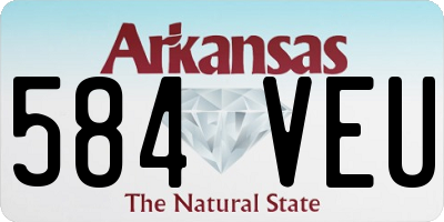 AR license plate 584VEU
