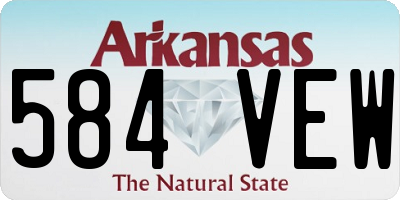 AR license plate 584VEW