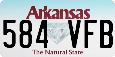 AR license plate 584VFB