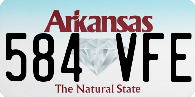 AR license plate 584VFE