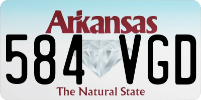 AR license plate 584VGD