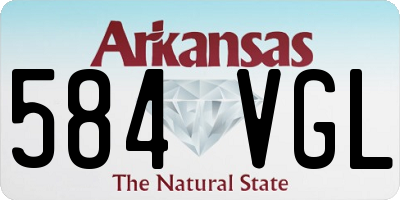 AR license plate 584VGL