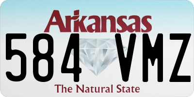 AR license plate 584VMZ