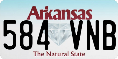 AR license plate 584VNB