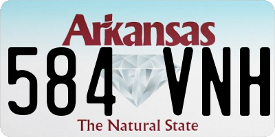 AR license plate 584VNH