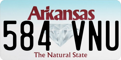AR license plate 584VNU