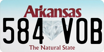 AR license plate 584VOB