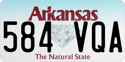 AR license plate 584VQA