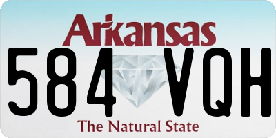 AR license plate 584VQH