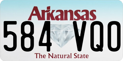 AR license plate 584VQO