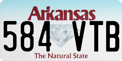 AR license plate 584VTB