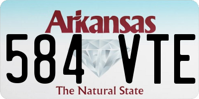 AR license plate 584VTE