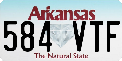 AR license plate 584VTF