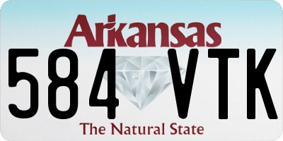 AR license plate 584VTK