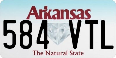 AR license plate 584VTL